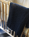 Baby blanket - 100% Merino wool - Indigo