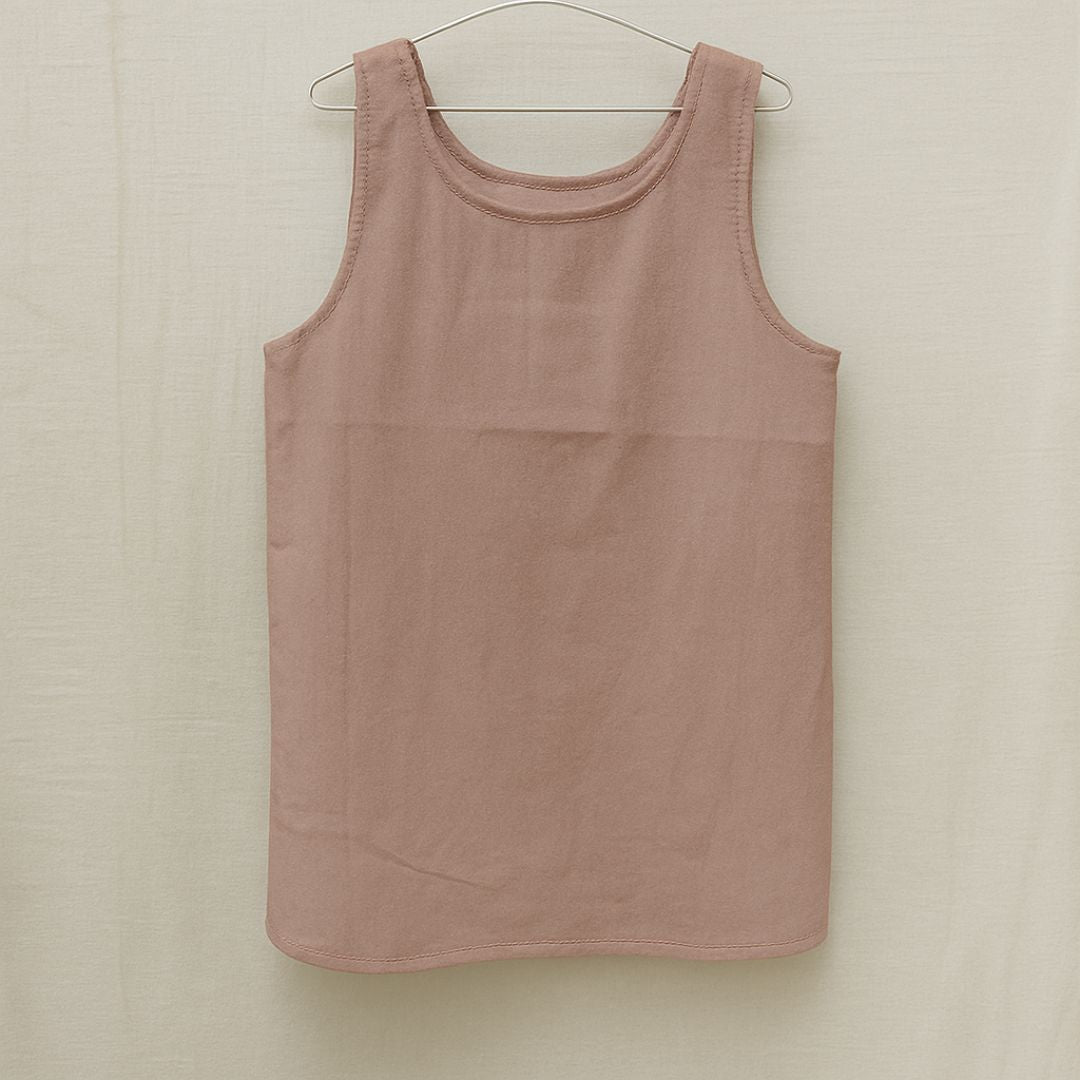 Tothemoon ☾ -  Ziggy jurk - Laag uitgsneden rug - 100% Katoen - Handgemaakt in Nederland - Old Rose