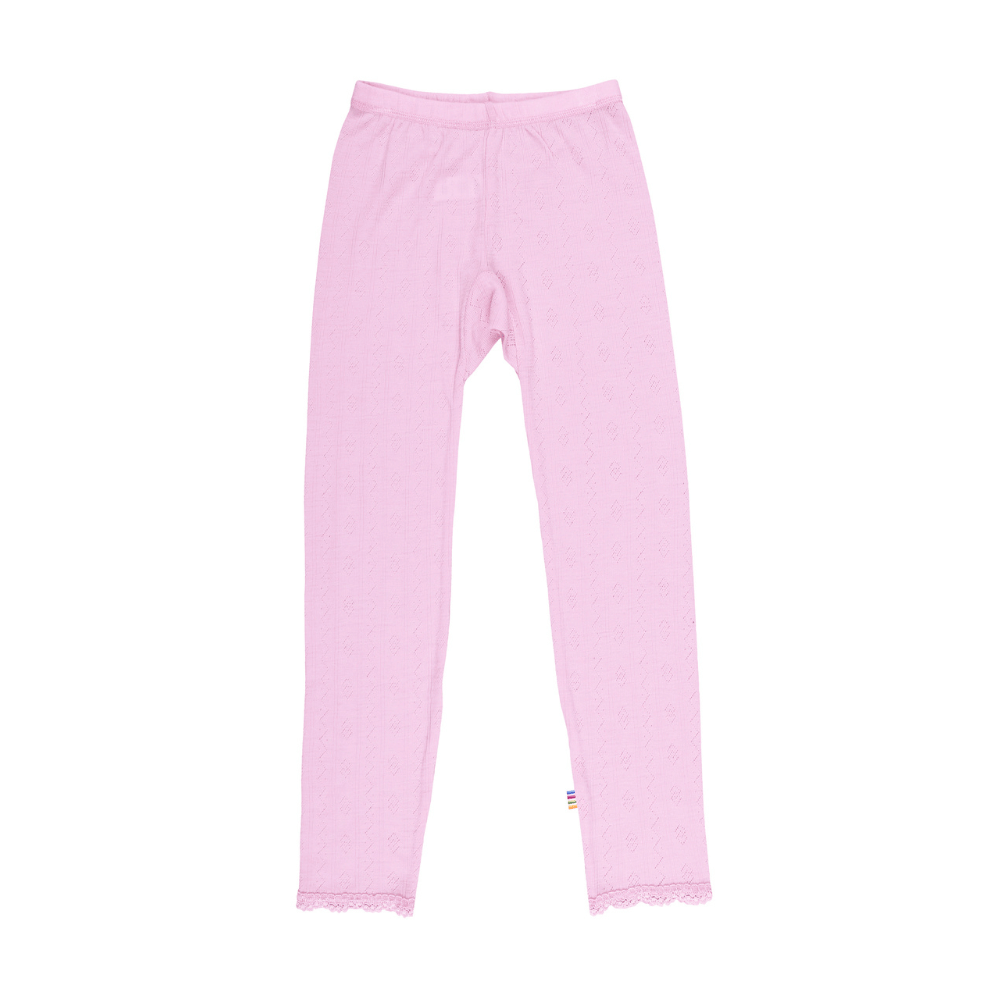 Joha Baby Pants - Wool & Silk - Pointelle - Soft Rose Clothing 60