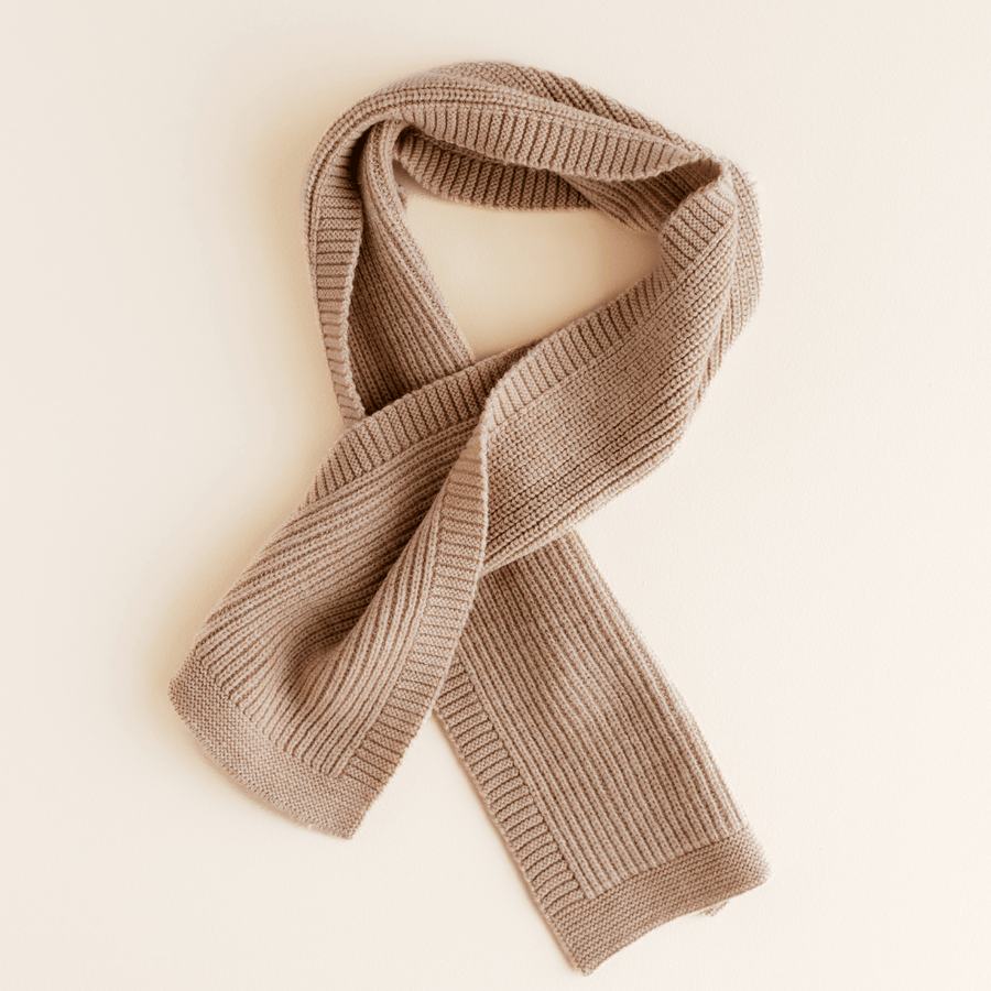 Hvid - Gustave Kids Scarf - 100% Merino wool