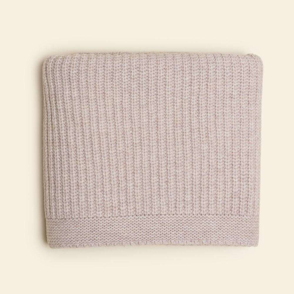 Hvid - Kiki blanket - 100% Italian Merino Lambswool - Very thick knit