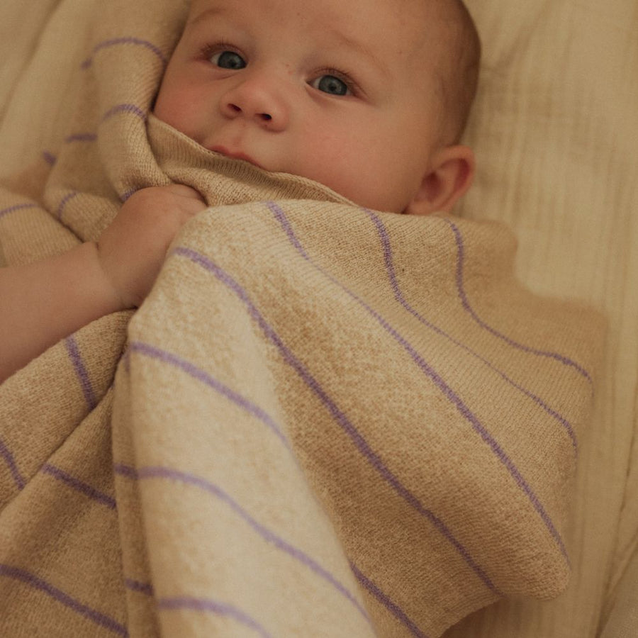 Hvid Harry blanket - 100% Merino wool - Medium thick knit