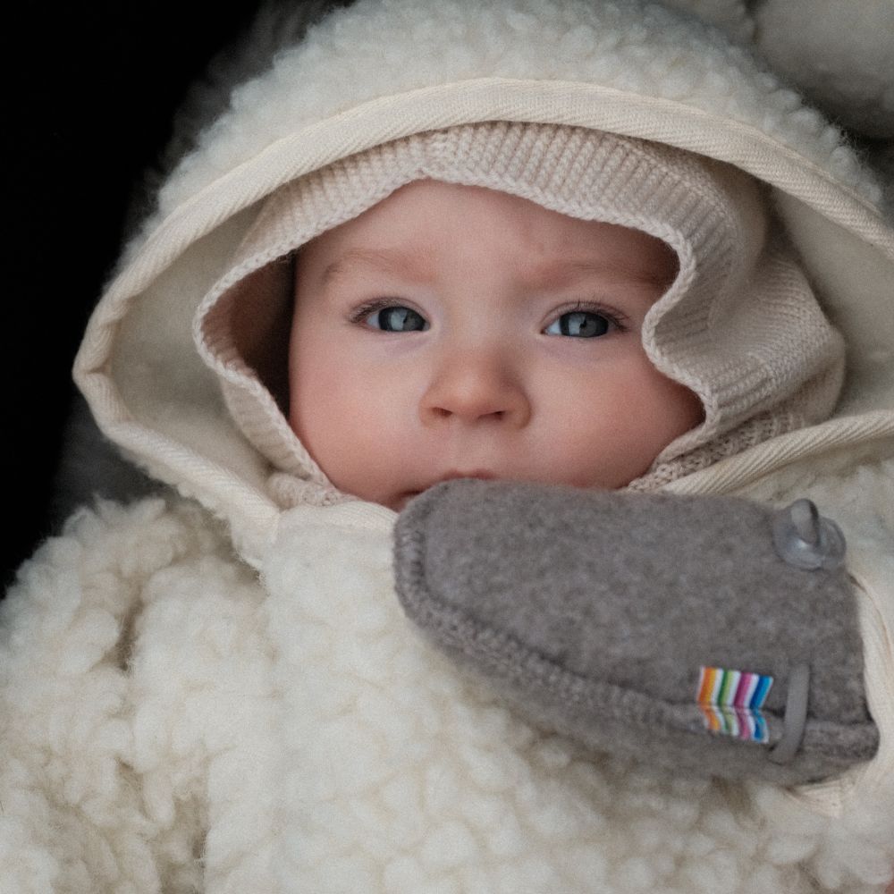 Joha Mittens - 100% Wool fleece Accessoires Cream / 60