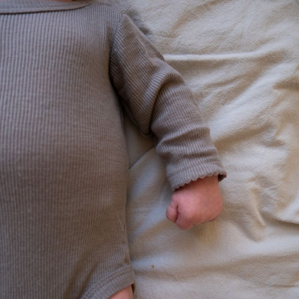 Tothemoon ☾ - Body - Long sleeve - 100% Wool - Rib - Taupe