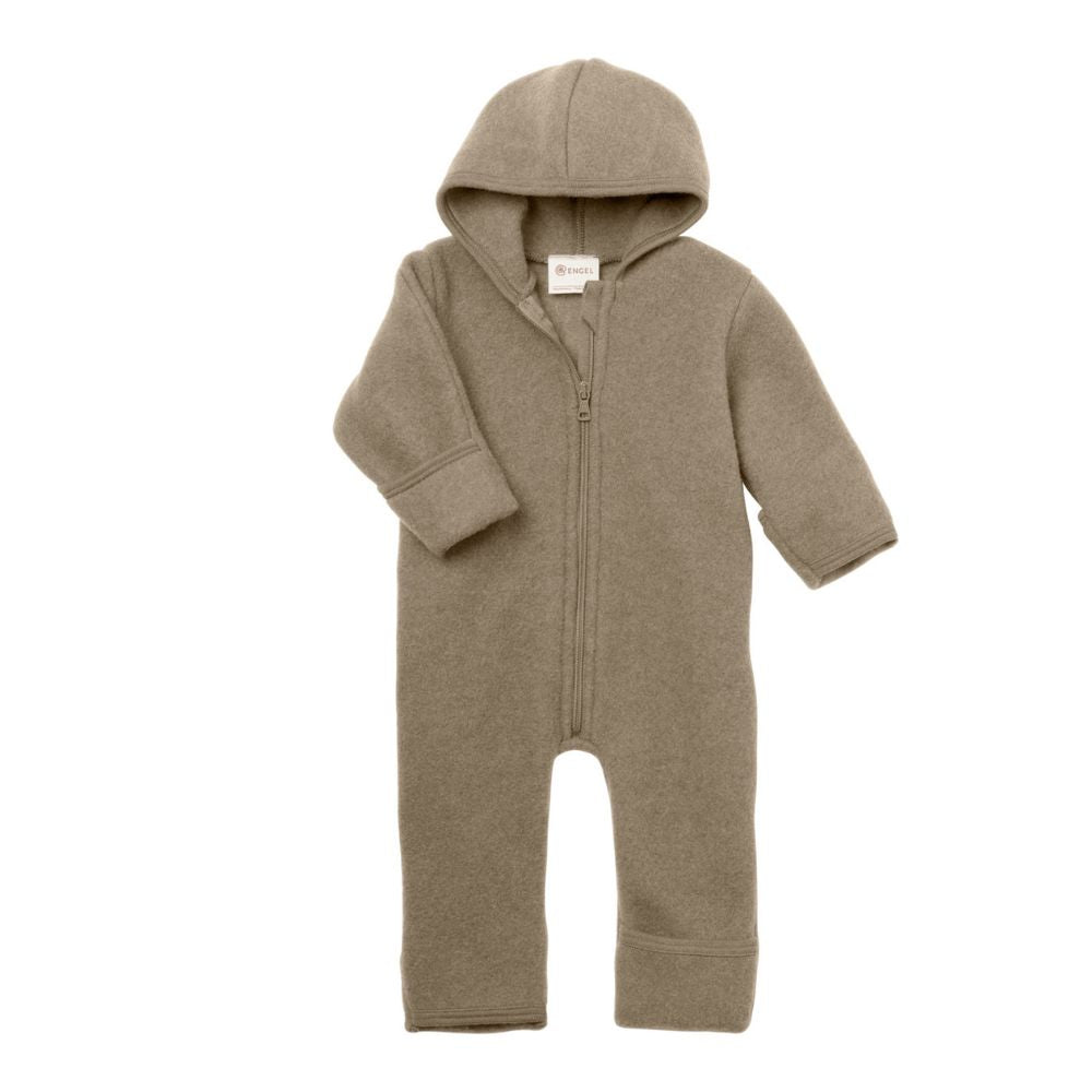 Overall - Met ris - 100% Scheerwol - Oversized pasvorm - Walnut