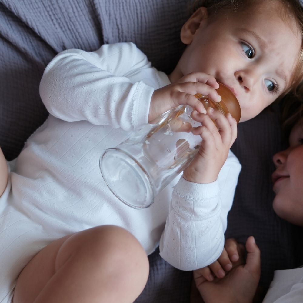 Tothemoon ☾ - Cross-over body - Long sleeve - Organic cotton - Pointelle