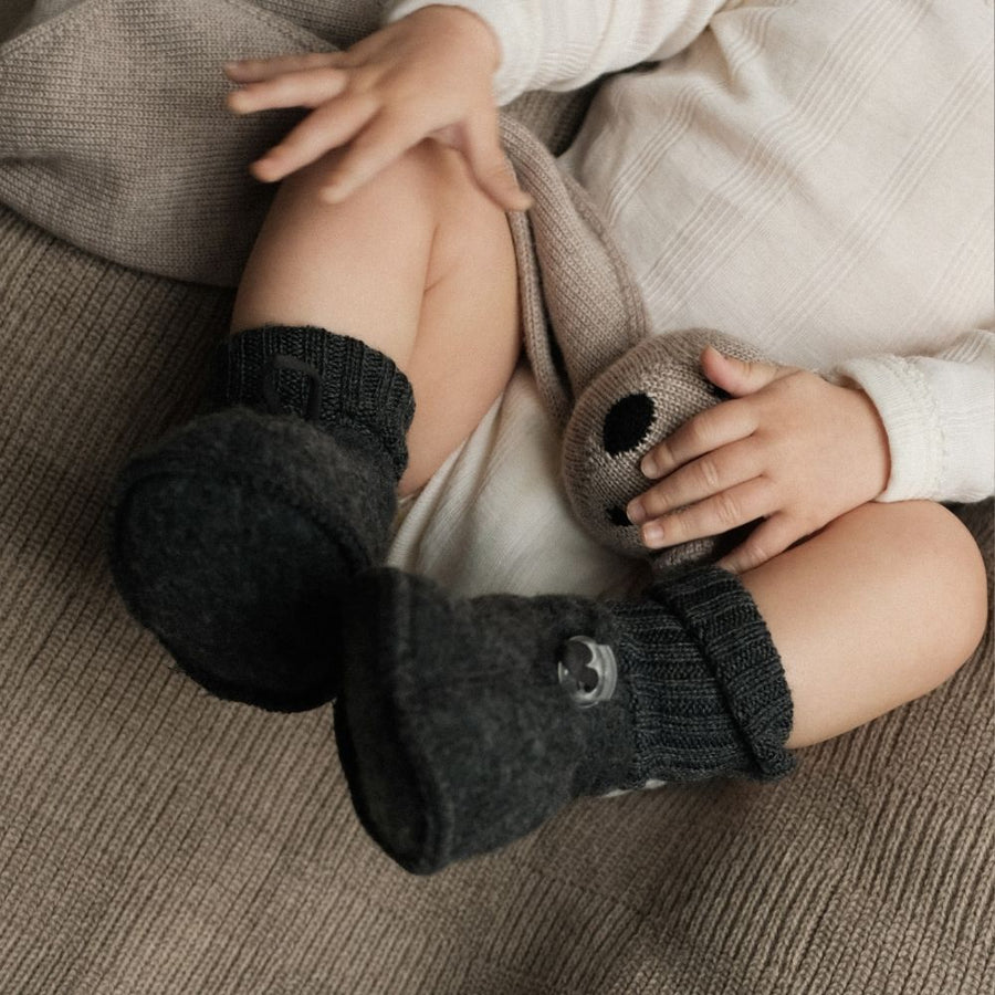 Baby booties - Wol fleece