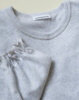Tothemoon ☾ - Shirt - Long sleeve - Piquette cuffs - Organic cotton - Light grey