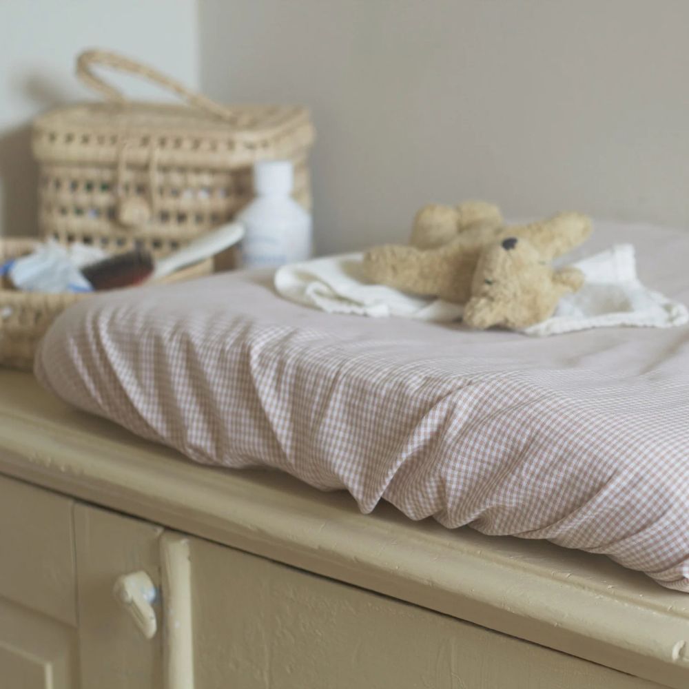 Changing Pad Cover - 100% cotton - Beige