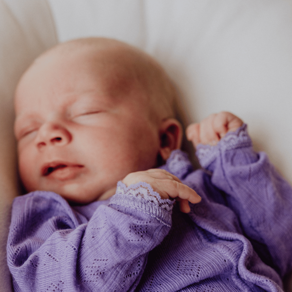 Joha Jumpsuit - Wool & Silk - Pointelle - Purple Clothing 50