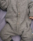 Baby suit - 100% Wool Fleece - Sesame