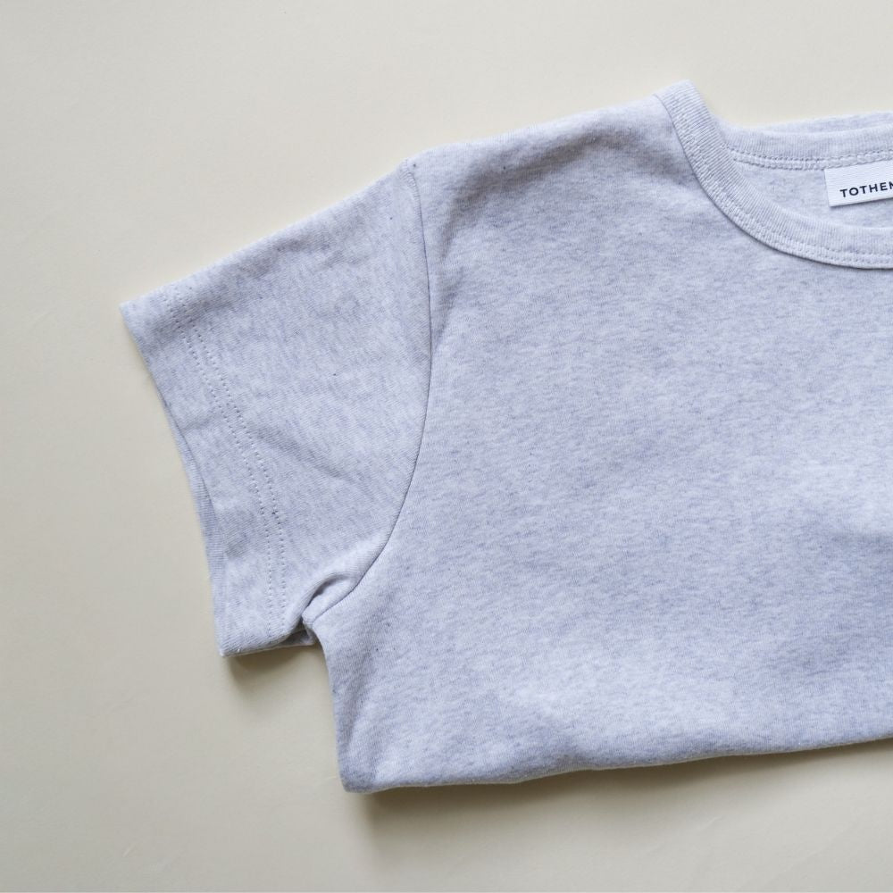 Tothemoon ☾ - Shirt - Short sleeve - Organic cotton - Light grey