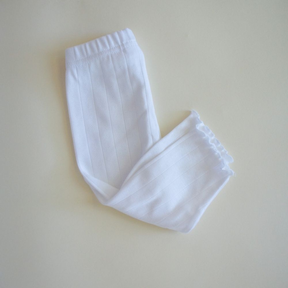 Tothemoon ☾ - Baby broekje - Gekrulde uiteinden - Biologisch Katoen - Pointelle