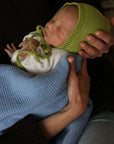 Hvid Ivy deken - 100% Merino wol - Dik gebreid