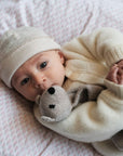 Baby suit - 100% Wool Fleece - Cream