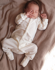 Tothemoon ☾ Tothemoon ☾ - Sleep suit - 2 in 1 Foot - Wool & silk - Pointelle Clothing 40