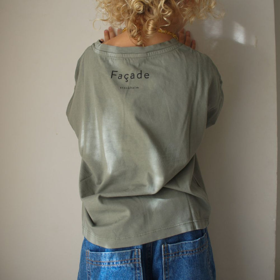 Driekwart-mouw T-shirt - Sage