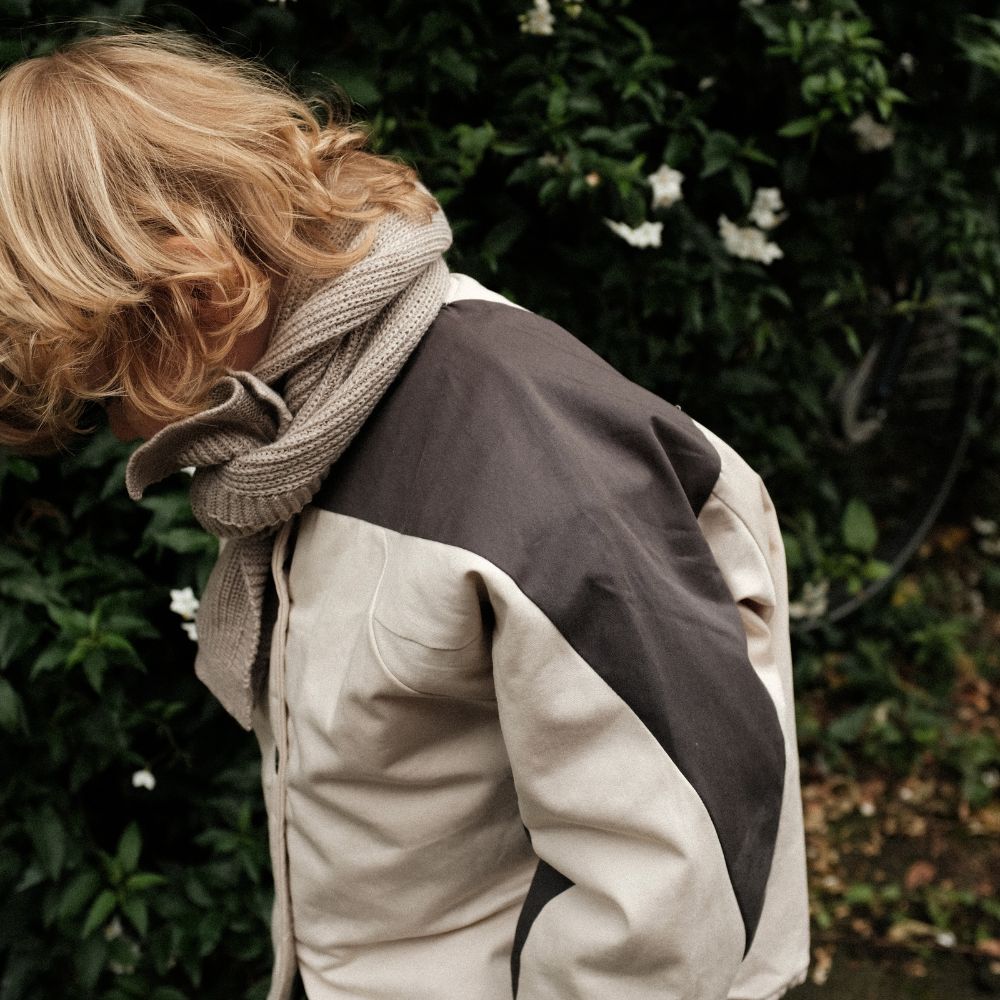 Hvid - Gustave Kids Scarf - 100% Merino wool