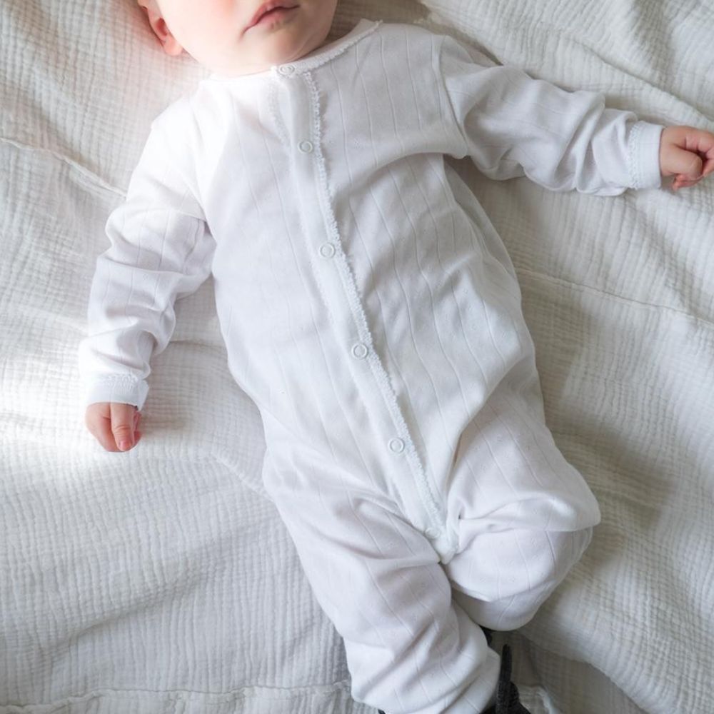 Tothemoon ☾ - Sleep suit - 2 in 1 Foot - Organic cotton - Pointelle