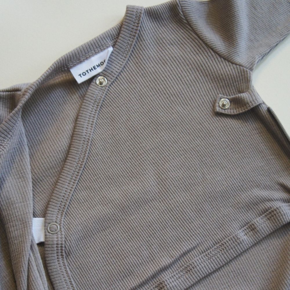 Tothemoon ☾ - Wrap-around - Sleeping bag - With zipper - 100% Wool - Rib - Taupe