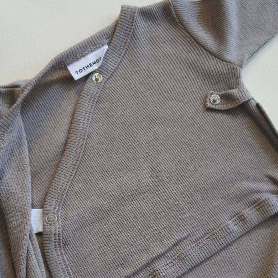 Tothemoon ☾ - Wrap-around - Sleeping bag - With zipper - 100% Wool - Rib - Taupe