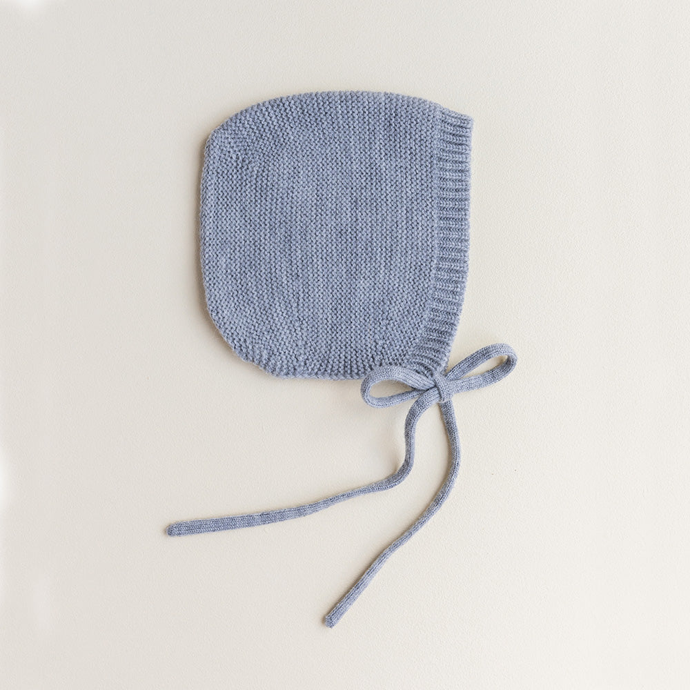 Hvid - Baby Strikmutsje - 100% Merino wol