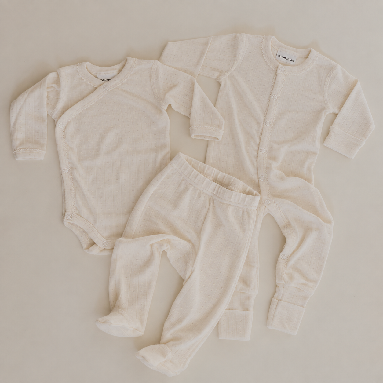 Bundel - Newborn - Wol & zijde - Pointelle