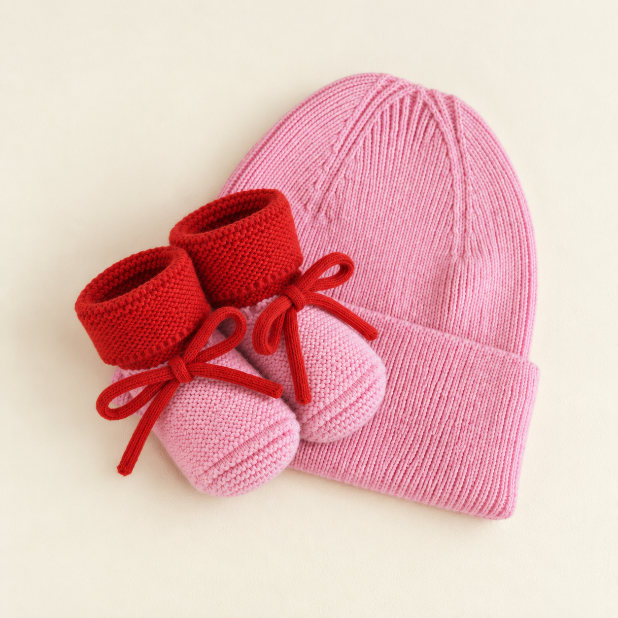 Bundle - Newborn - 100% Merino wool - Cotton candy