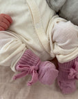 Newborn socks - 100% Organic Wool - Pink