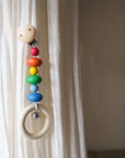 Kinderwagenhanger – Handgemaakt – Beukenhout – Kleurrijk