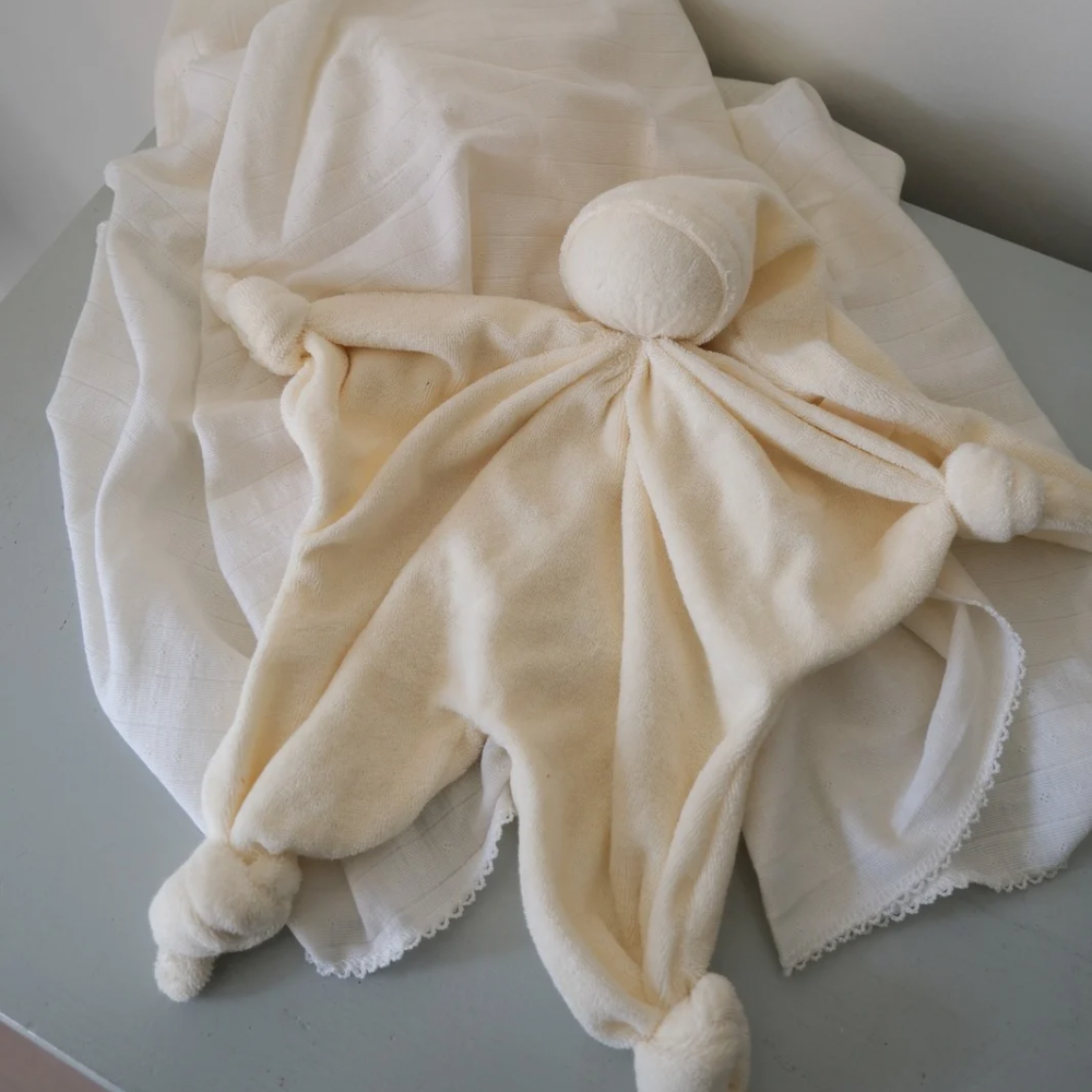 Sterrenpopje - 100% Cotton - Handmade - Terry - Ecru