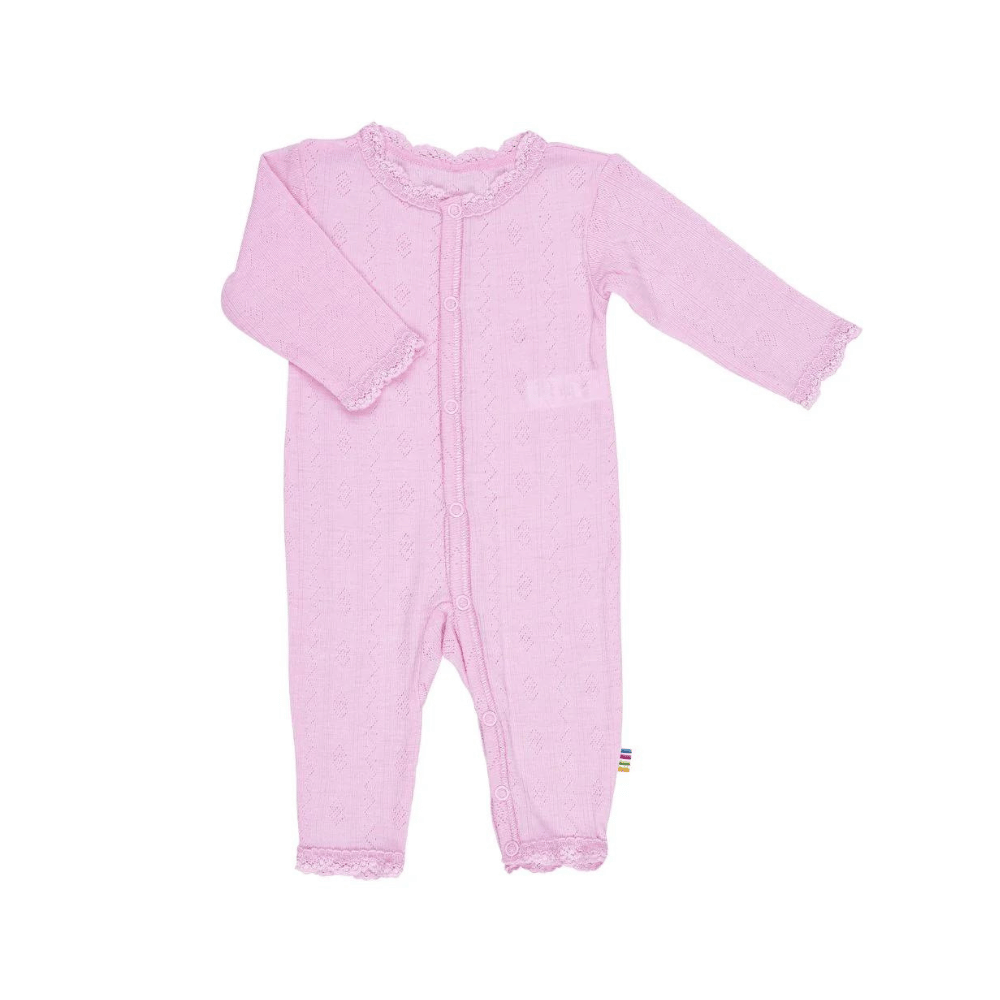 Joha Jumpsuit - Wool & Silk - Pointelle - Soft Rose Clothing 50