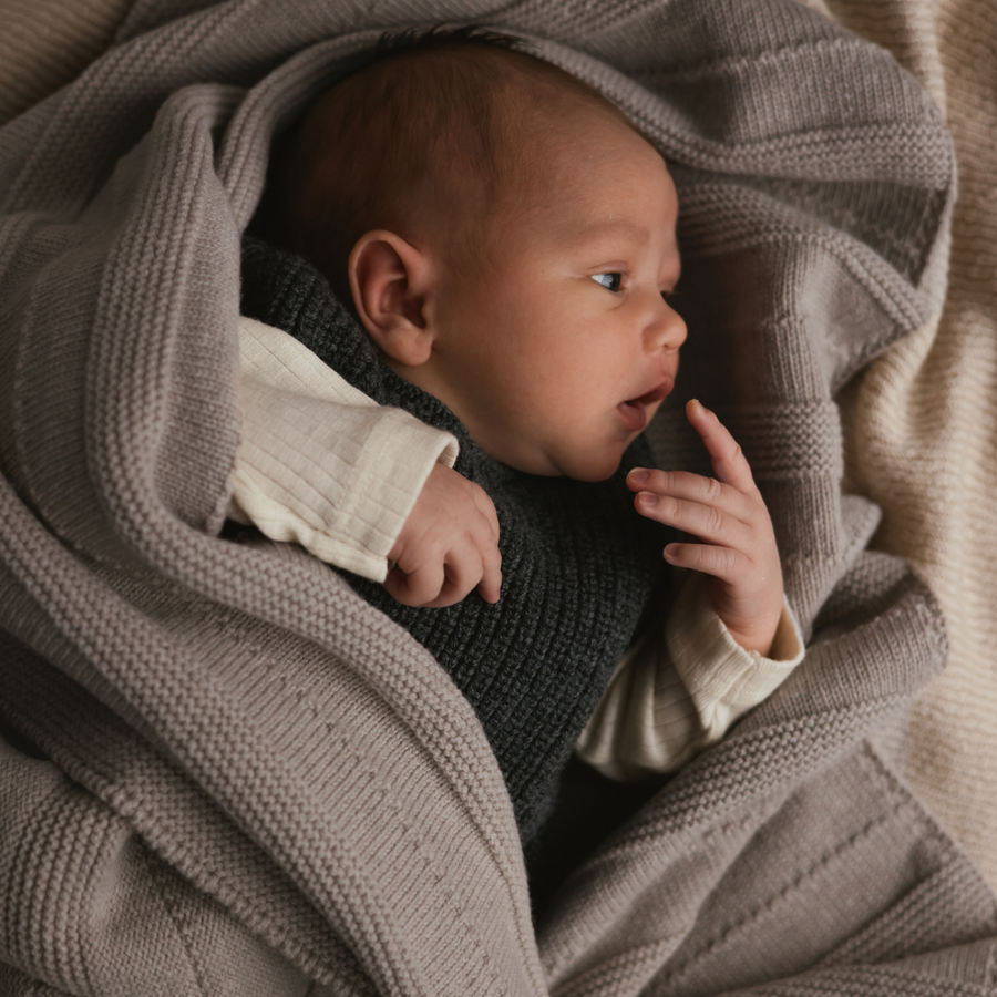 Hvid - Holly Blanket - 100% Merino wool - Thick knit