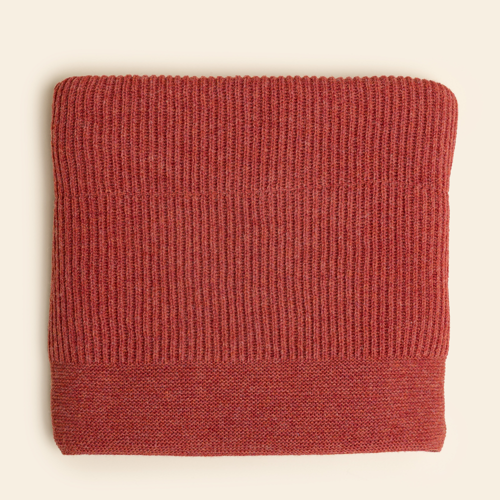Hvid - Gaston Blanket - 100% Merino lambswool - Very thick knit