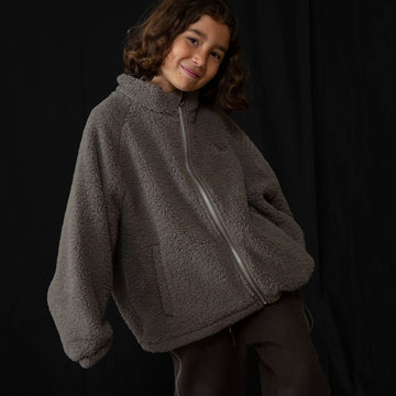 Teddy Zip Jacket - Stone