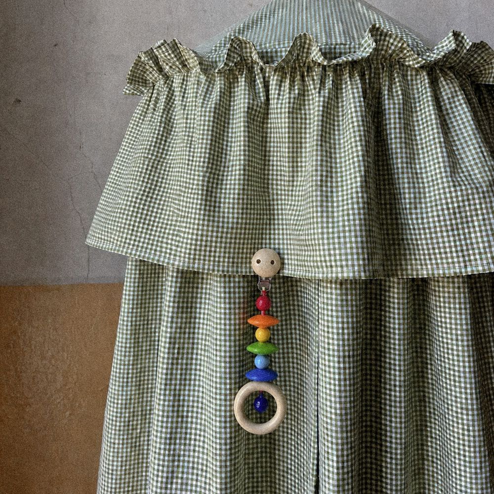 Kinderwagenhanger – Handgemaakt – Beukenhout – Kleurrijk