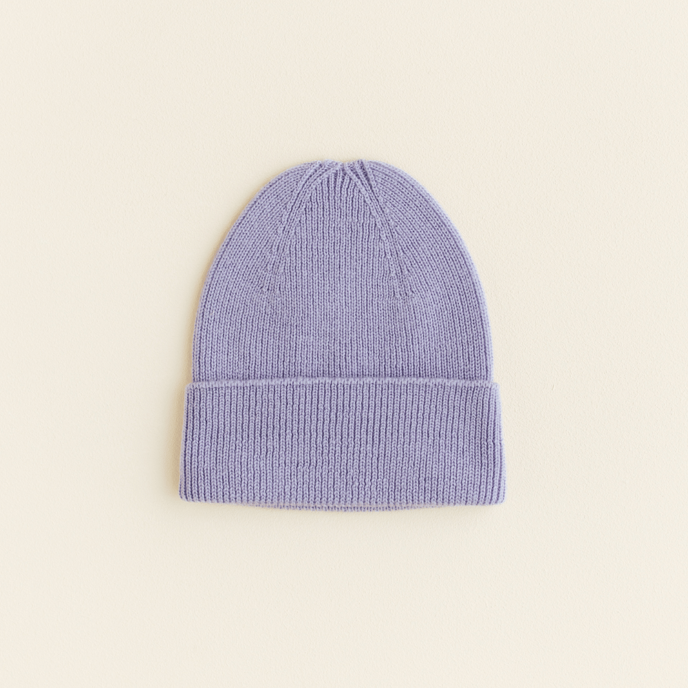 Hvid Hvid - Newborn beanie - 100% Merino wool Baby en peuter Lilac
