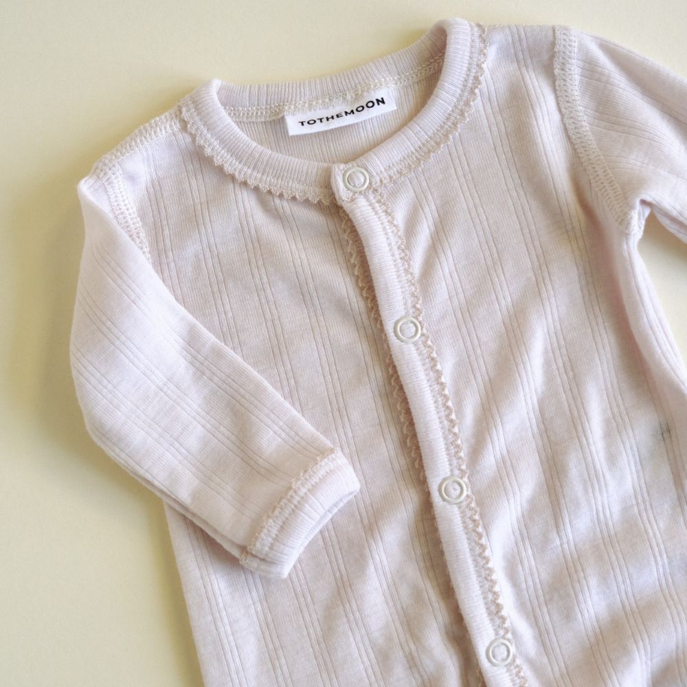 Tothemoon ☾ Tothemoon ☾ - Babysuit with feet - 100% Wool - Moonbeam Clothing 50