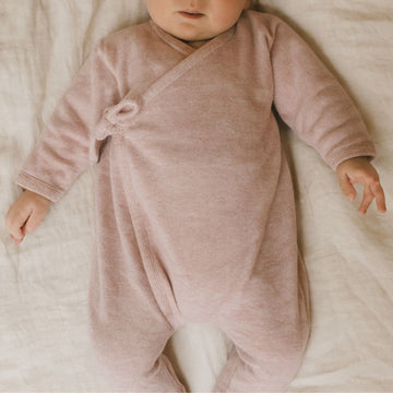 Wrap Around Suit - 80% Cotton & 20% Silk - Rose