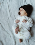 Sleep Suit - 100% Wool - 2 in 1 Foot - Natural