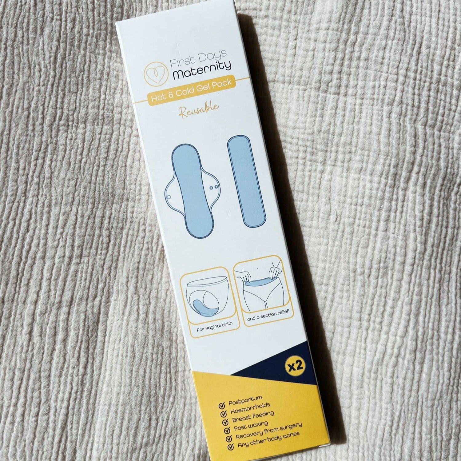 First days Maternity Hot & cold gel packs - Reusable - Pack of 2 Default Title