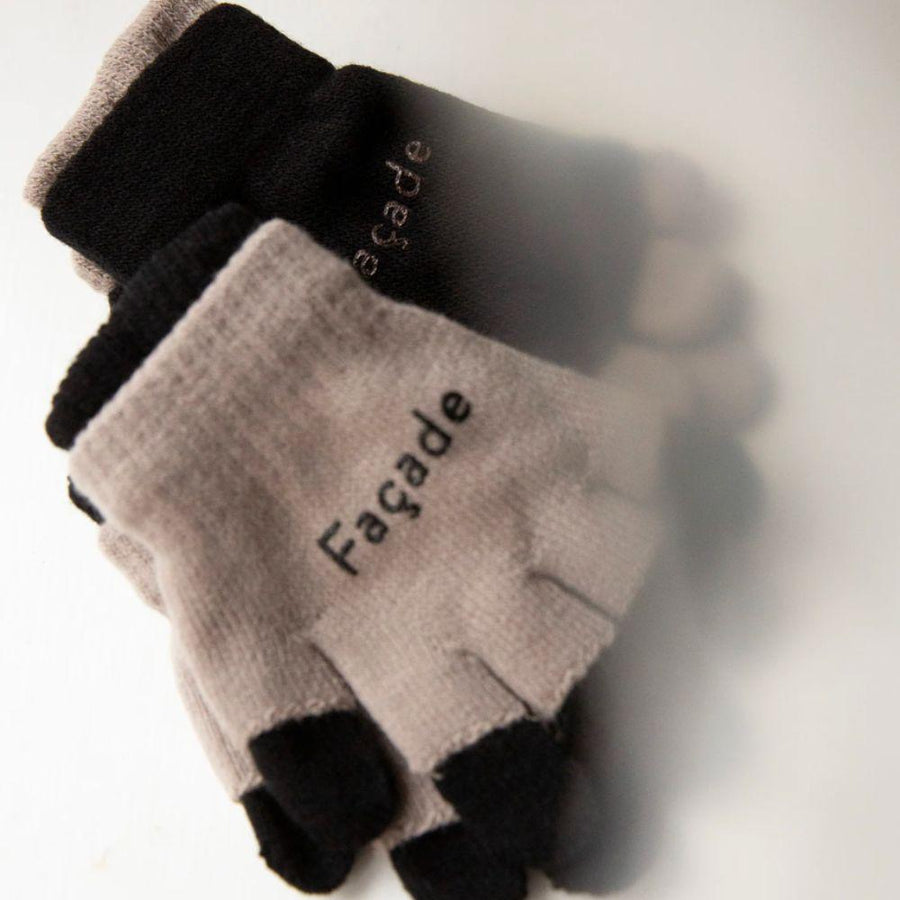 Handschoenen - Set van 2 - Zwart/Taupe