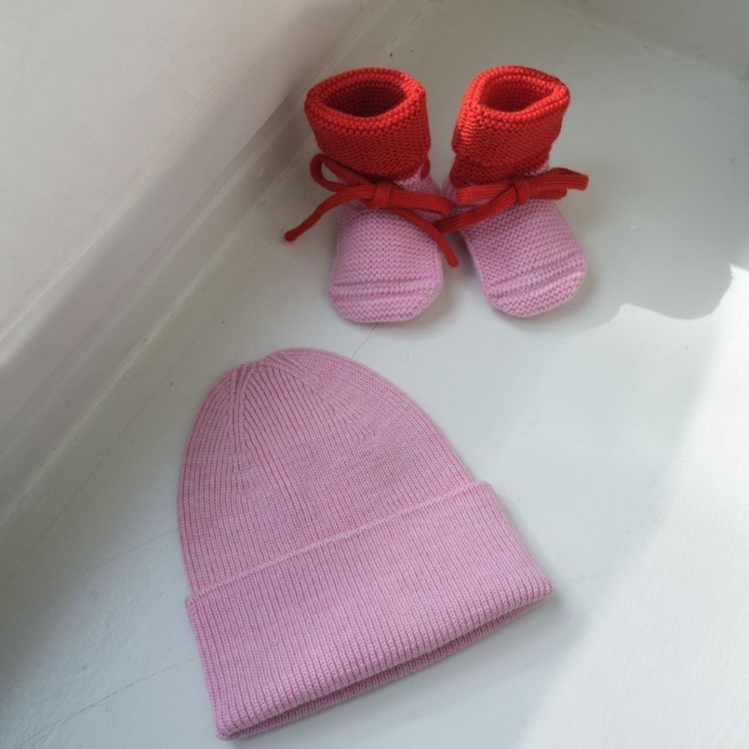 Bundle - Newborn - 100% Merino wool - Cotton candy