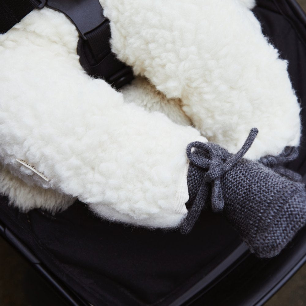 Binibamba Snuggle suit - 100% Wool - Milk Outerwear Small (0-6m)