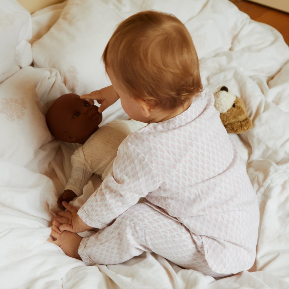 Khasto Pyjama set - Cotton Cashmere Pyjama White / 1-2y