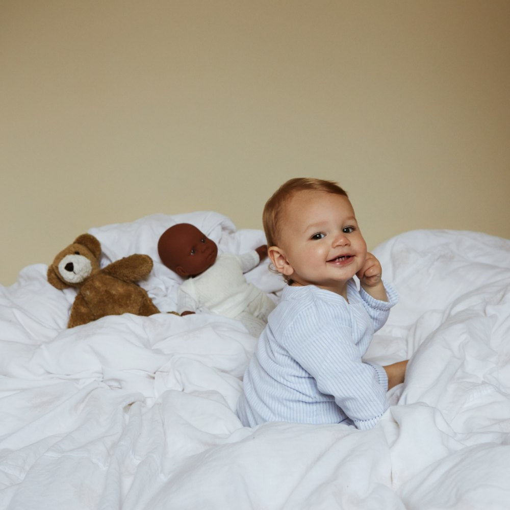 Khasto Pyjama set - Cotton Cashmere Pyjama Blue stripes / 1-2y