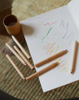 Tothemoon ☾ - Mini houten potloden - Set van 12 - Met kartonnen doosje