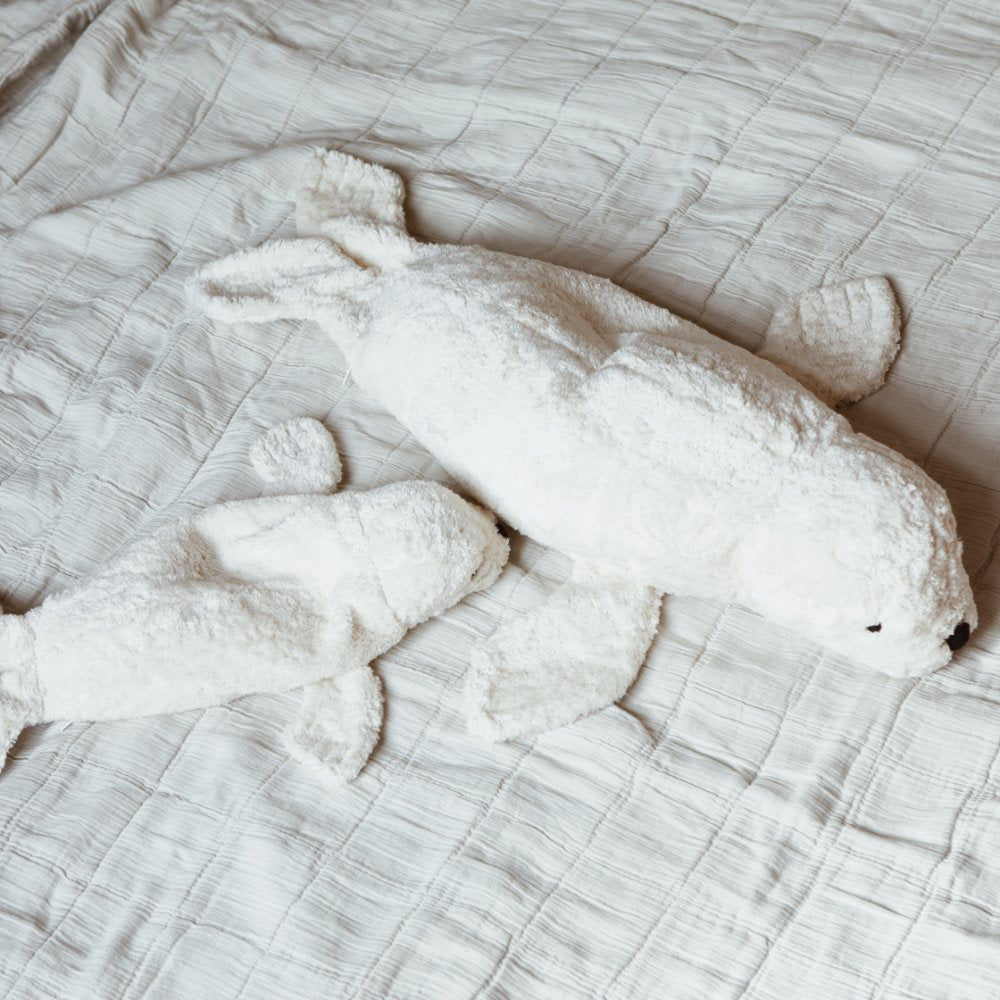 Senger Naturwelt Cuddly Animal Seal Large - Warming Pillow Soft Toys White