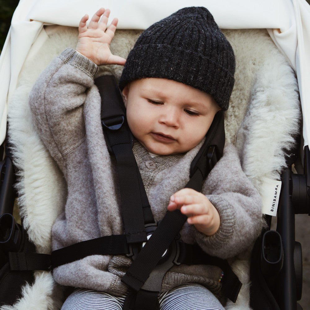 Tothemoon ☾ Beanie - 100% wool - Handmade in Portugal - For you & Mini Outerwear Beige / Baby (0-1 Years)