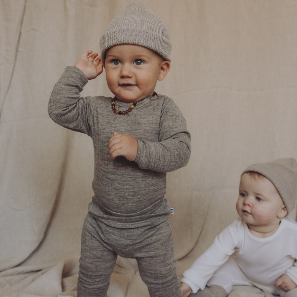 Hvid Hvid x Zoen voor Gust - Newborn beanie - 100% Merino wool - Sesame Baby en peuter Default Title